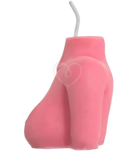 Декоративная свеча Женский силуэт Pecado BDSM розовая фото 3