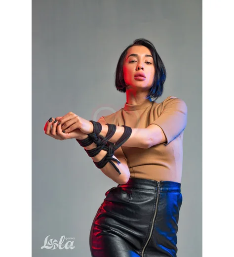 Веревка для связывания Party Hard Do Not Disturb 5 метров чёрная фото 3