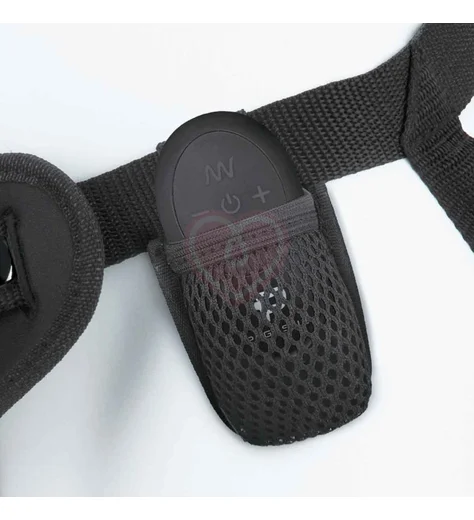 Реалистичный страпон Pegasus с вибрацией и пультом управления 21 см телесный фото 7