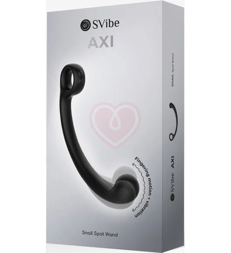 Вибратор с массажной головкой SVibe AXI Snail Spot Wand чёрный фото 7