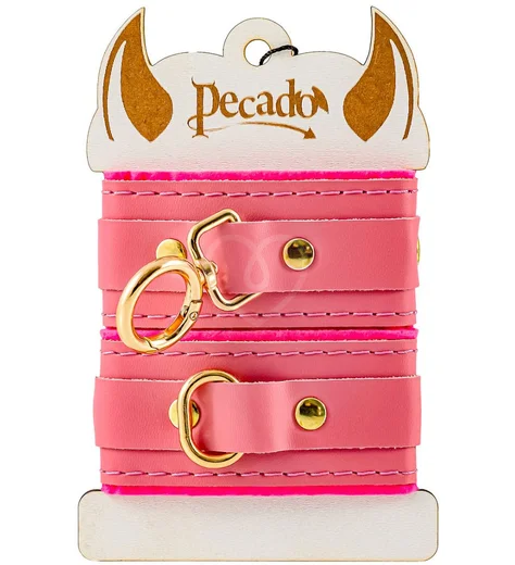 Мини наручники Pecado розовые фото 5