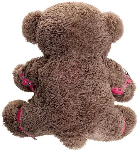 Розовый бондажный набор Pecado с коричневым медведем фото 4