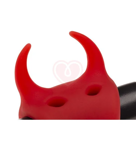 Эрекционное виброкольцо Маленький Демон Cockring Devol красный фото 2