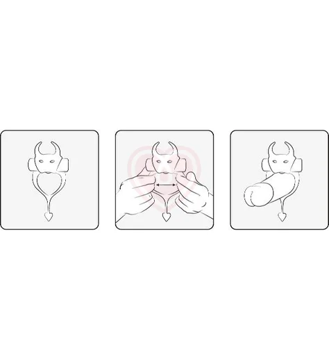 Эрекционное виброкольцо Маленький Демон Cockring Devol красный фото 3