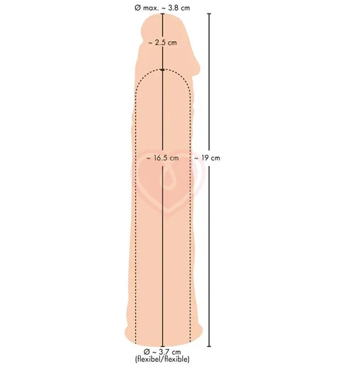 Удлиняющая насадка для члена You2Toys Silicone Extension фото 3