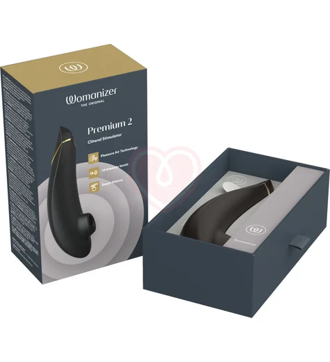 Бесконтактный клиторальный стимулятор Womanizer Premium 2 чёрный фото 8