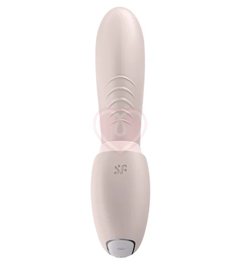 Гибкий вибратор с вакуумным стимулятором и приложением Satisfyer Sunray пыльно-розовый фото 4