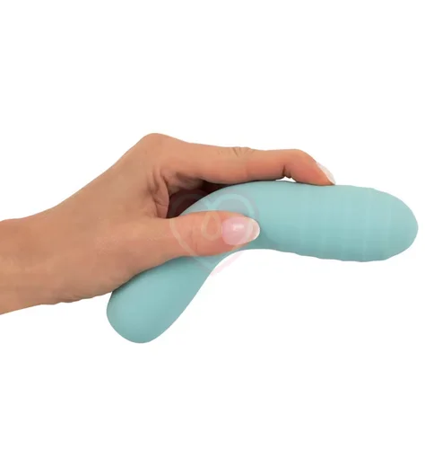 Классический вибратор Cuties бирюзовый фото 4