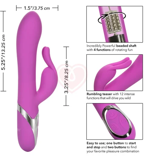 Вибратор-кролик с ротацией Enchanted Bunny лиловый фото 4