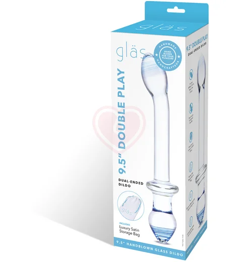 Двусторонний стеклянный фаллоимитатор Glas Double Play фото 6
