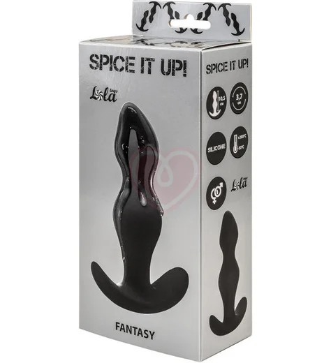 Анальная пробка Spice It Up Fantasy чёрная фото 3