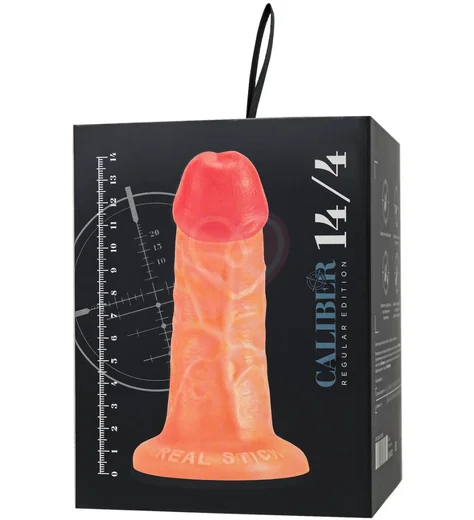 Реалистичный фаллоимитатор на присоске RealStick Caliber 14-4 телесный фото 9