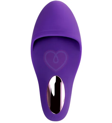 Клиторальный стимулятор насадка на пальцы Jos Swizzy фиолетовый фото 2