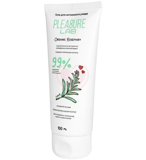 Лубрикант на водной основе Pleasure Lab Organic Rosemary с розмарином 100 мл фото 2