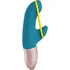 Вибратор с лентой для половых губ Fun Factory Amorino бирюзовый фото 2