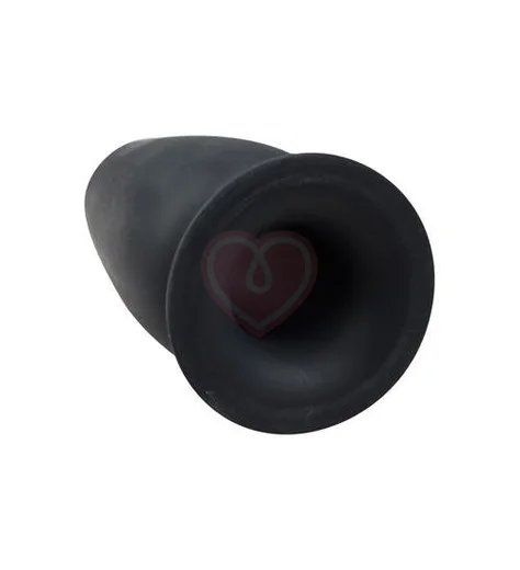 Анальная пробка со сквозным отверстием Lust Tunnel Plug чёрная фото 2