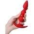 Анальный стимулятор с шариками ToDo Trio красный фото 2