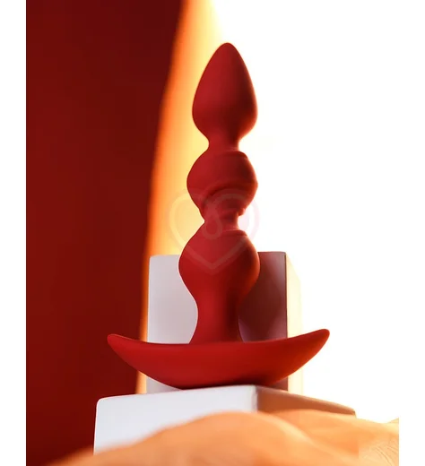 Анальный стимулятор с шариками ToDo Trio красный фото 3