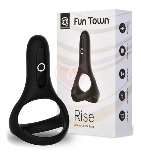 Двойное виброкольцо Magic Motion Rise чёрное фото 2