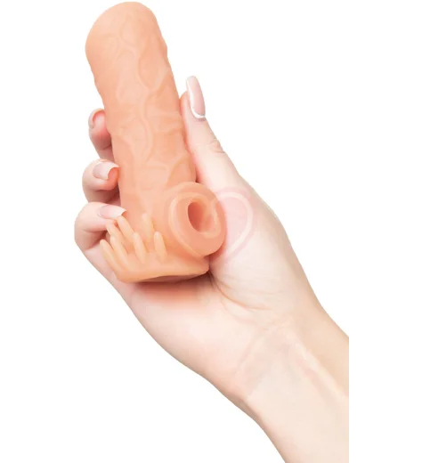 Насадка с открытой головкой и усиками Kokos Nude Sleeve NS005-M фото 2