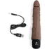 Изогнутый реалистичный вибратор PowerCocks 16 см шоколад фото 6