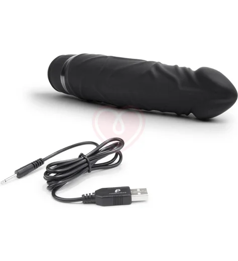 Реалистичный вибратор PowerCocks Girthy 16 см черый фото 3