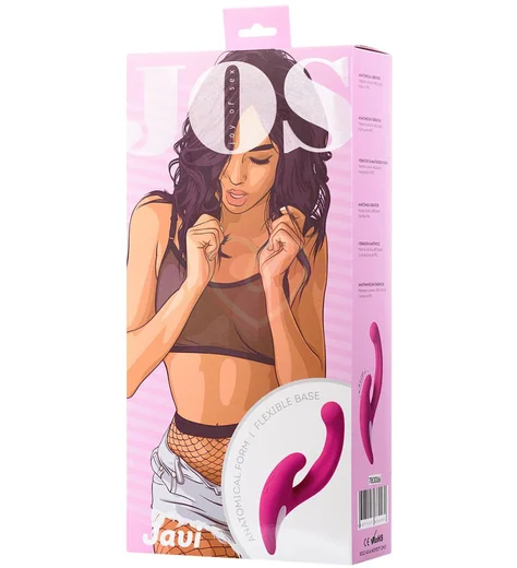 Эргономичный вибратор-кролик со стимуляцией зоны G Jos Javi розовый фото 3