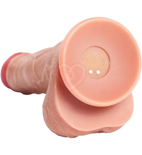 Реалистичный вибратор на присоске Real с функцией пенетрации и пультом фото 9