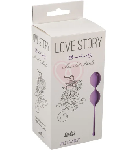 Вагинальные шарики бутоны Love Story Scarlet Sails Violet Fantasy лавандовые фото 2