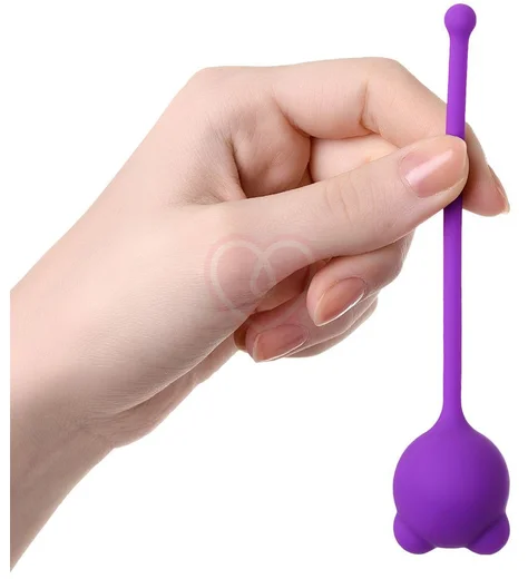 Одинарный вагинальный шарик с хвостиком A-Toys by Toyfa Tigo фиолетовый фото 2