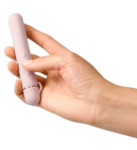 Силиконовый мини-вибратор с насадкой Le Wand Baton розовый фото 3