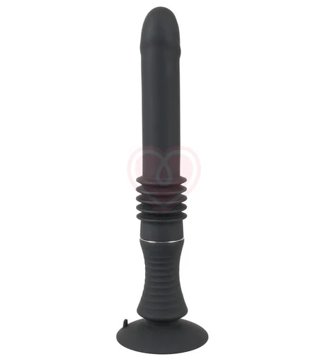 Вибратор с пульсацией на присоске Portable Fucking Machine чёрный фото 3