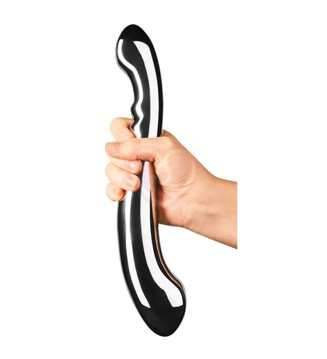 Большой тяжёлый фаллоимитатор из стали Le Wand Contour фото 2