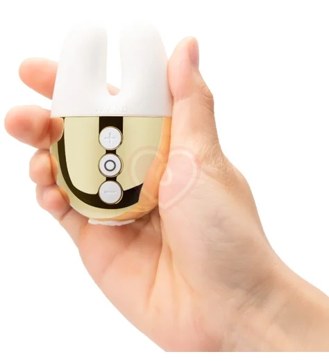 Мини-вибратор с двумя кончиками Le Wand Double Vibe белое золото фото 3