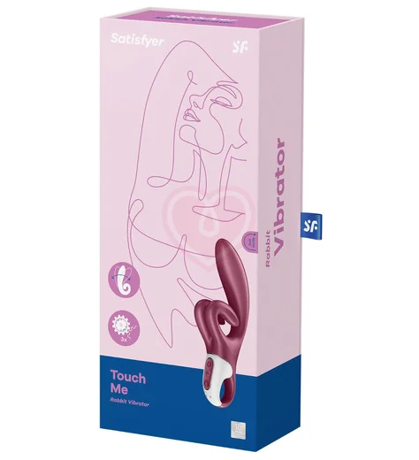 Вибратор с двойным клиторальным стимулятором Satisfyer Touch Me бордовый фото 5