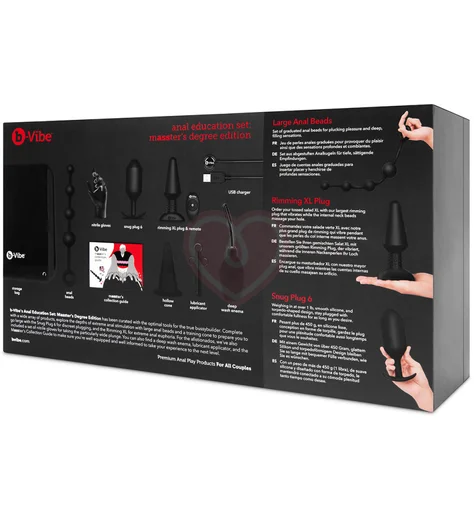 Профессиональный набор для анального секса Masster`s Degree Set черный фото 13