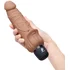 Реалистичный вибратор с клиторальным стимулятором PowerCocks мокка фото 5