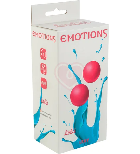 Вагинальные шарики без сцепки Emotions Lexy Large 3 см розовые фото 2