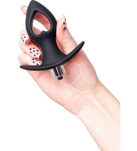 Анальная пробка расширитель с вибрацией Popo Pleasure by Toyfa Cordis S чёрная фото 4