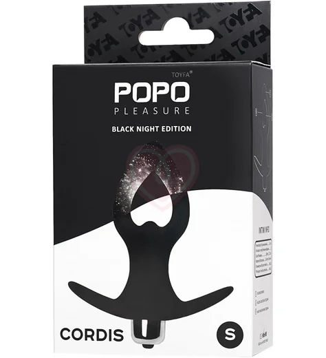 Анальная пробка расширитель с вибрацией Popo Pleasure by Toyfa Cordis S чёрная фото 6