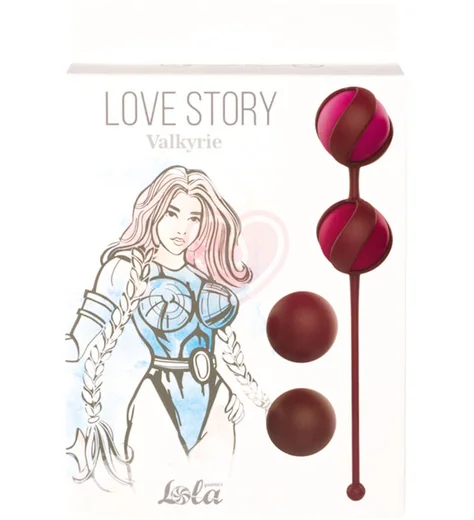 Набор сменных вагинальных шариков Love Story Valkyrie Wine Red винный фото 4