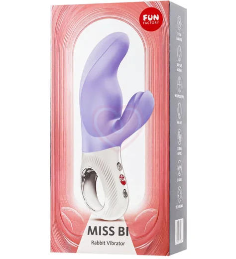Вибратор со стимулятором клитора и точки G Fun Factory MiSS Bi сиреневый фото 3
