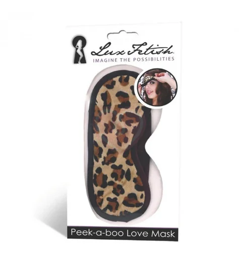 Маска на глаза Peek-A-Boo Love Mask леопардовая фото 3