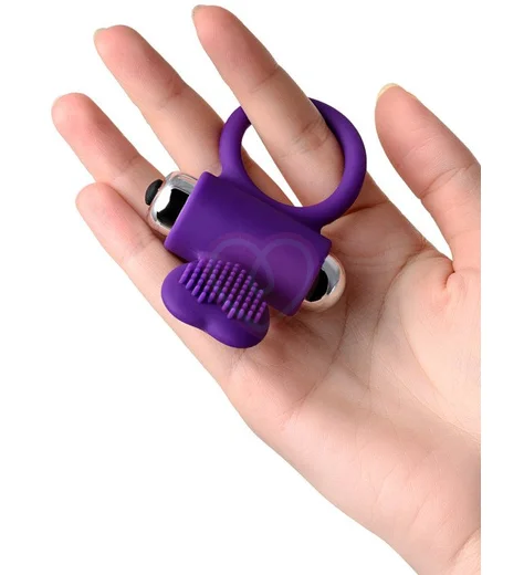 Кольцо с ресничками Jos Pery фиолетовое фото 5