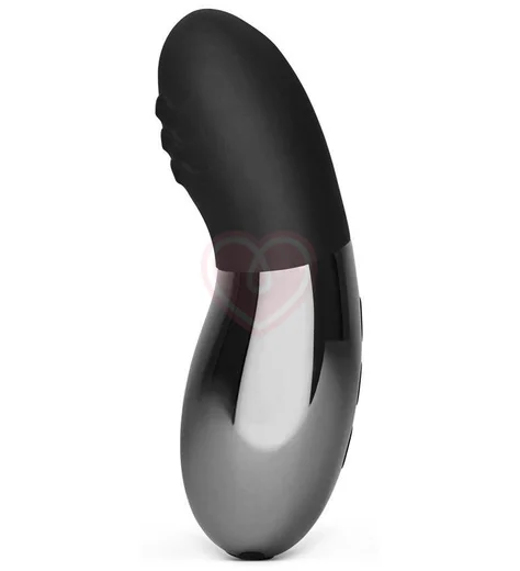 Утяжелённый мини-вибратор Le Wand Point чёрный хром фото 2