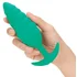 Ребристая вибропробка b-Vibe Twist Texture Plug зелёная фото 3