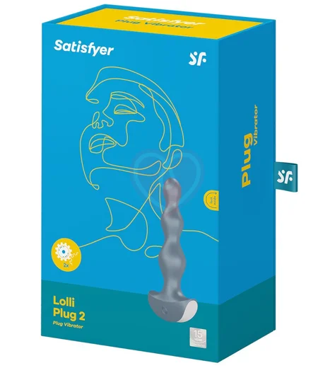 Анальный вибростимулятор Satisfyer Lolli Plug 2 серый фото 5