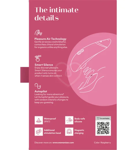 Бесконтактный клиторальный стимулятор Womanizer Premium 2 розовый фото 9