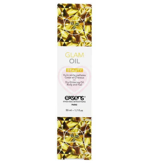 Сухое масло с блеском Exsens Glam Oil для волос и тела 50 мл фото 2