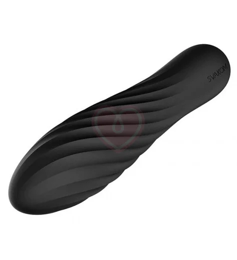 Рельефная вибропуля Svakom Tulip чёрная фото 2